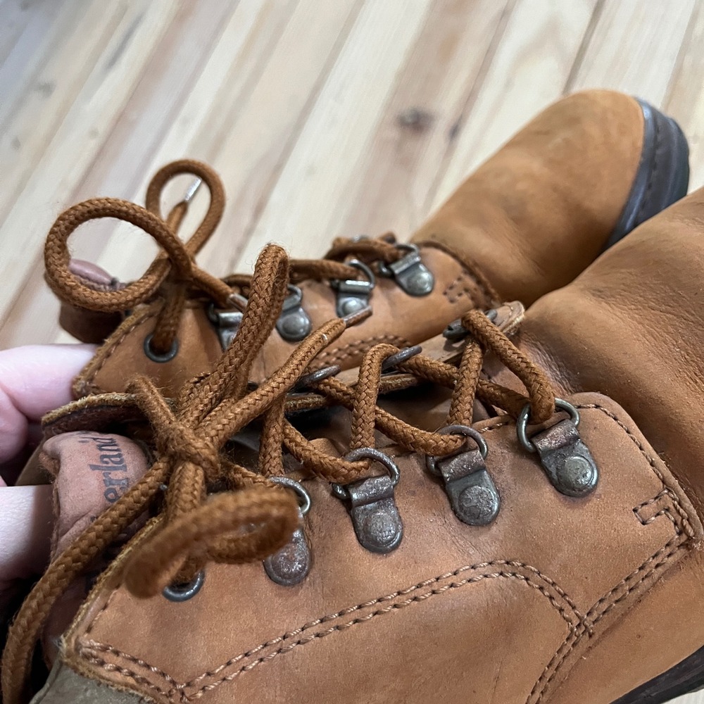 Timberland 69538 Womens Wheat Leather Waterproof Ankle Hiking Boots Size 9.5 - Picture 7 of 9